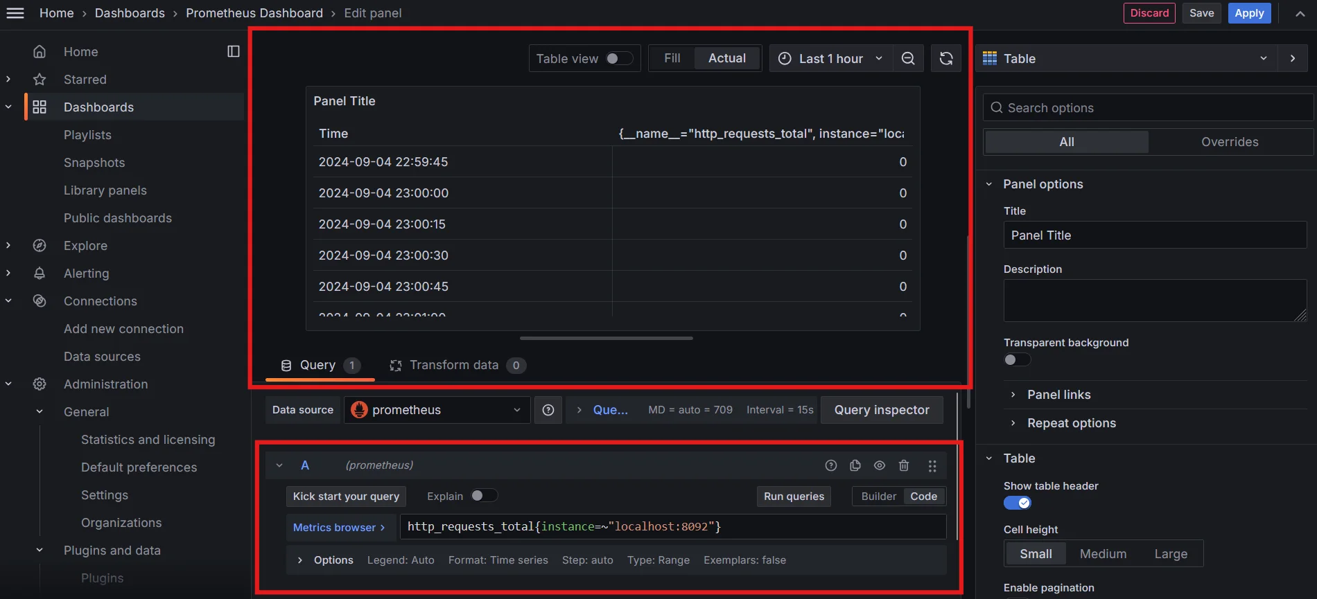 Filter metrics by their labels using regex in Grafana